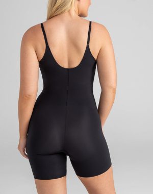 Open-Bust Mid-Thigh Bodysuit